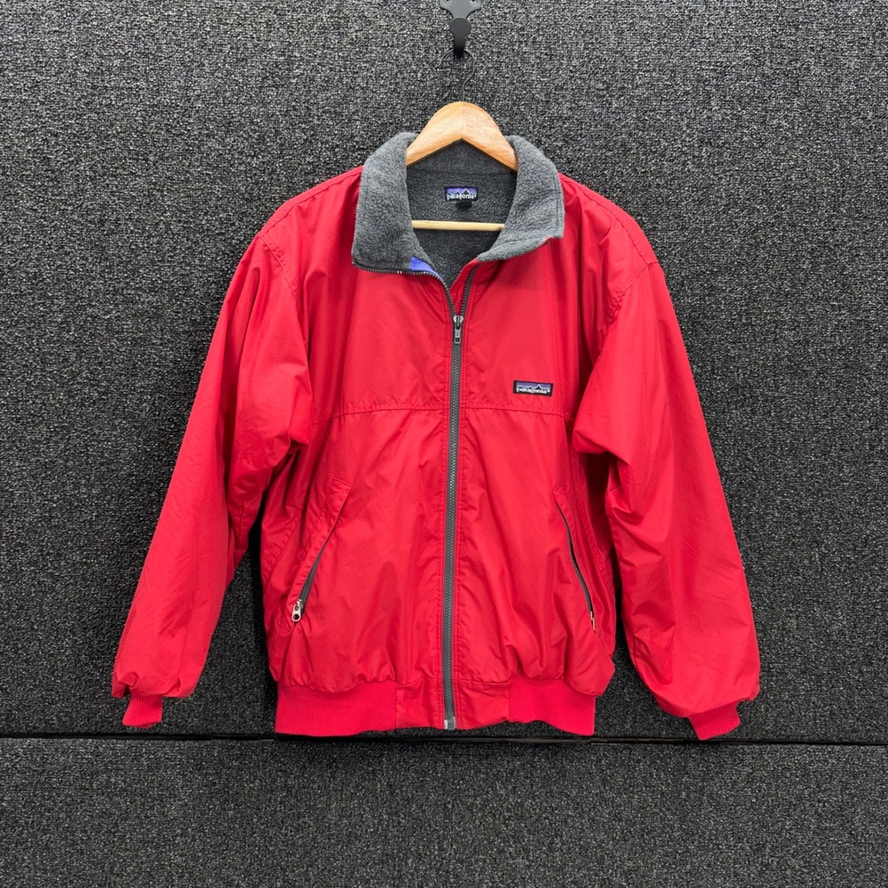 90s Patagonia retro fleece lined jacket red sz Medium vintage USA made gorpcore